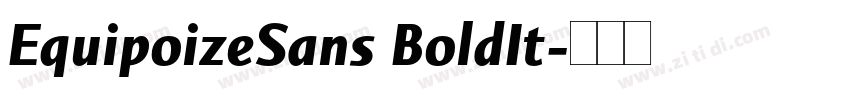 EquipoizeSans BoldIt字体转换